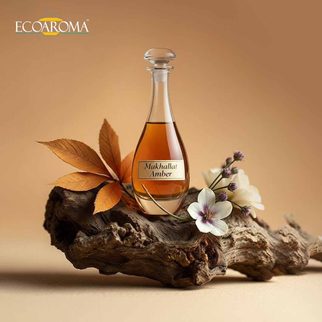 Mukhallat Amber unisex perfume long lasting.